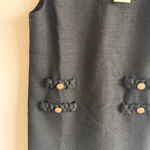 Tuckernuck | Black Tweed Sleeveless Jackie Shift Dress New w/ Tags ~ XL - Picture 11 of 15